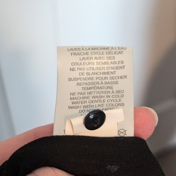 Christian Siriano Womens Blouse Large Black Purple Orange Cap Sleeves High Neck - Picture 5 of 5